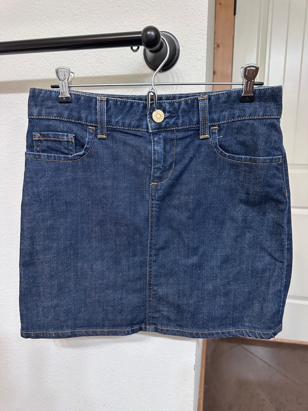J. Crew Dark Blue Denim Mini Skirt